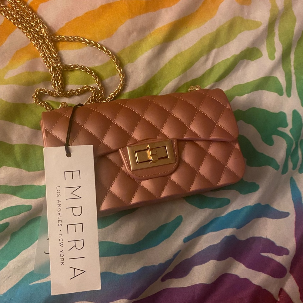 Quilted look crossbody